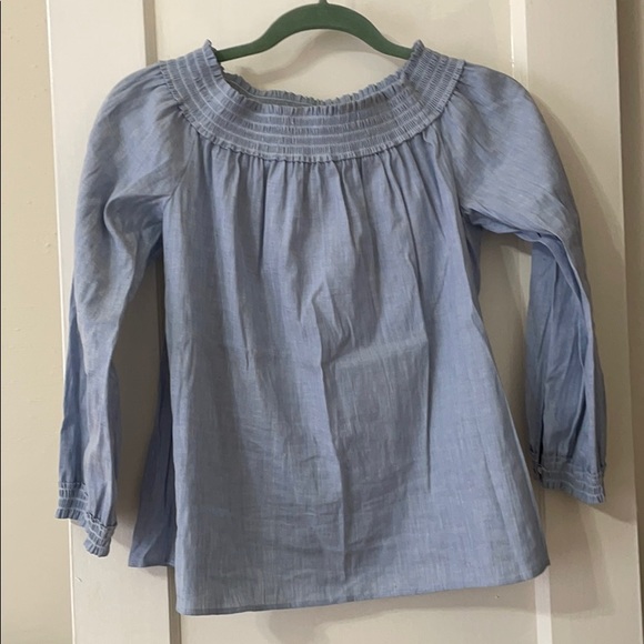 Rag & Bone/Jean Drew Off the Shoulder Chambray Top - Picture 2 of 6